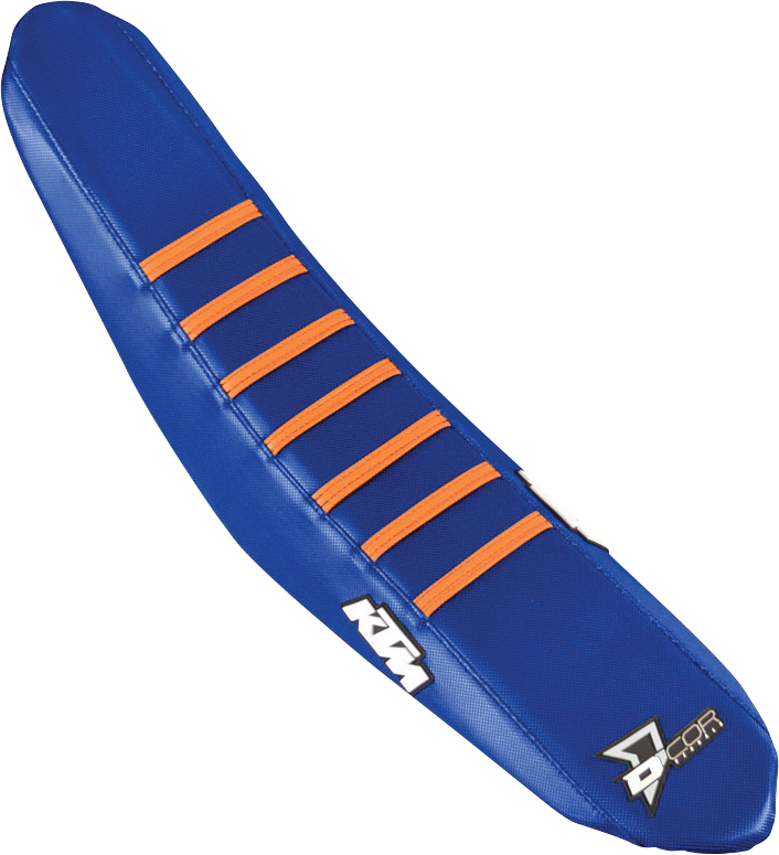 D'COR VISUALS Seat Cover - Navy/Orange - SXF '23-'26 30-30-315