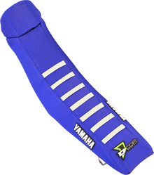 D'COR VISUALS Seat Cover - Blue/White - YZ '23-'26 30-50-503