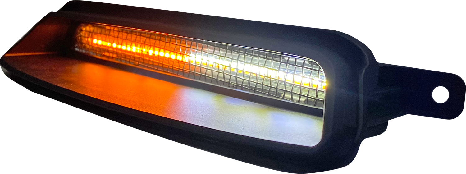 CUSTOM DYNAMICS Fairing Vent Light - LED - Black CD-IND-V-B