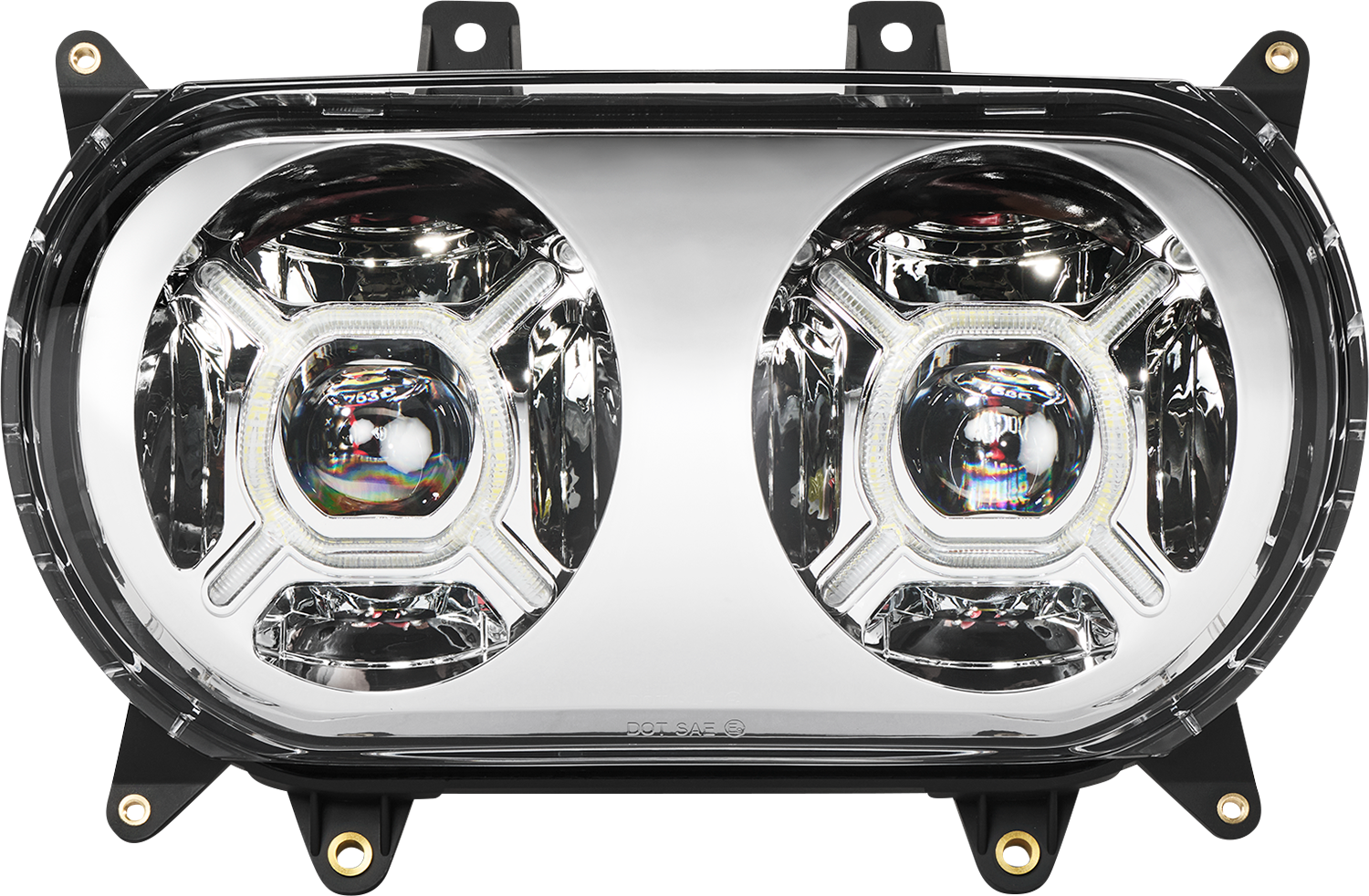 CUSTOM DYNAMICS ProGLOW™ Headlight - Chrome - Road Glide PG-RG-C