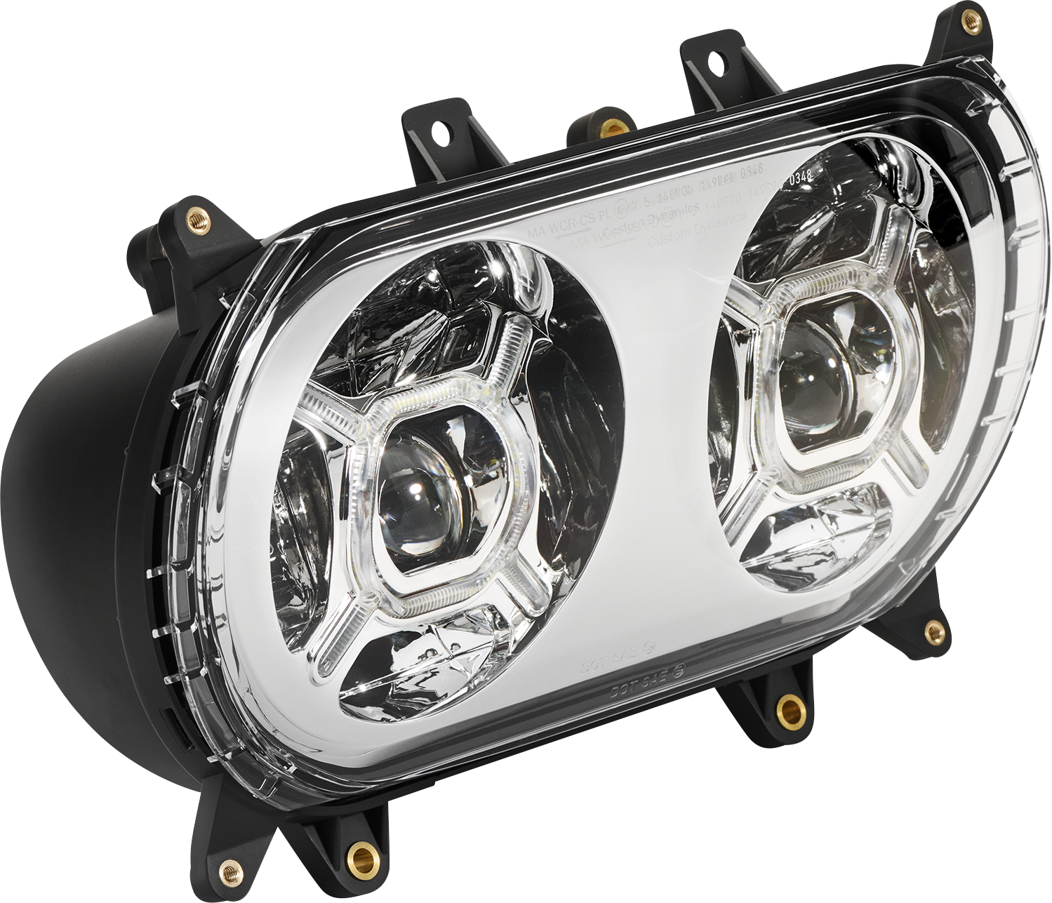 CUSTOM DYNAMICS ProGLOW™ Headlight - Chrome - Road Glide PG-RG-C