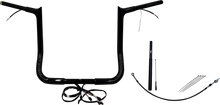 FAT BAGGERS INC. EZ Install Wired 1-1/4" Pointed Top Handlebar Kit - 14" - Black 912014-B