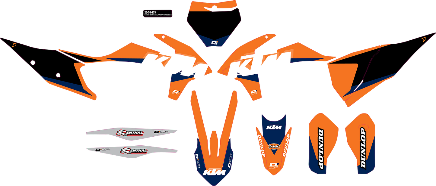 D'COR VISUALS Graphic Kit - KTM Racing - KTM '18-'22 20-30-223