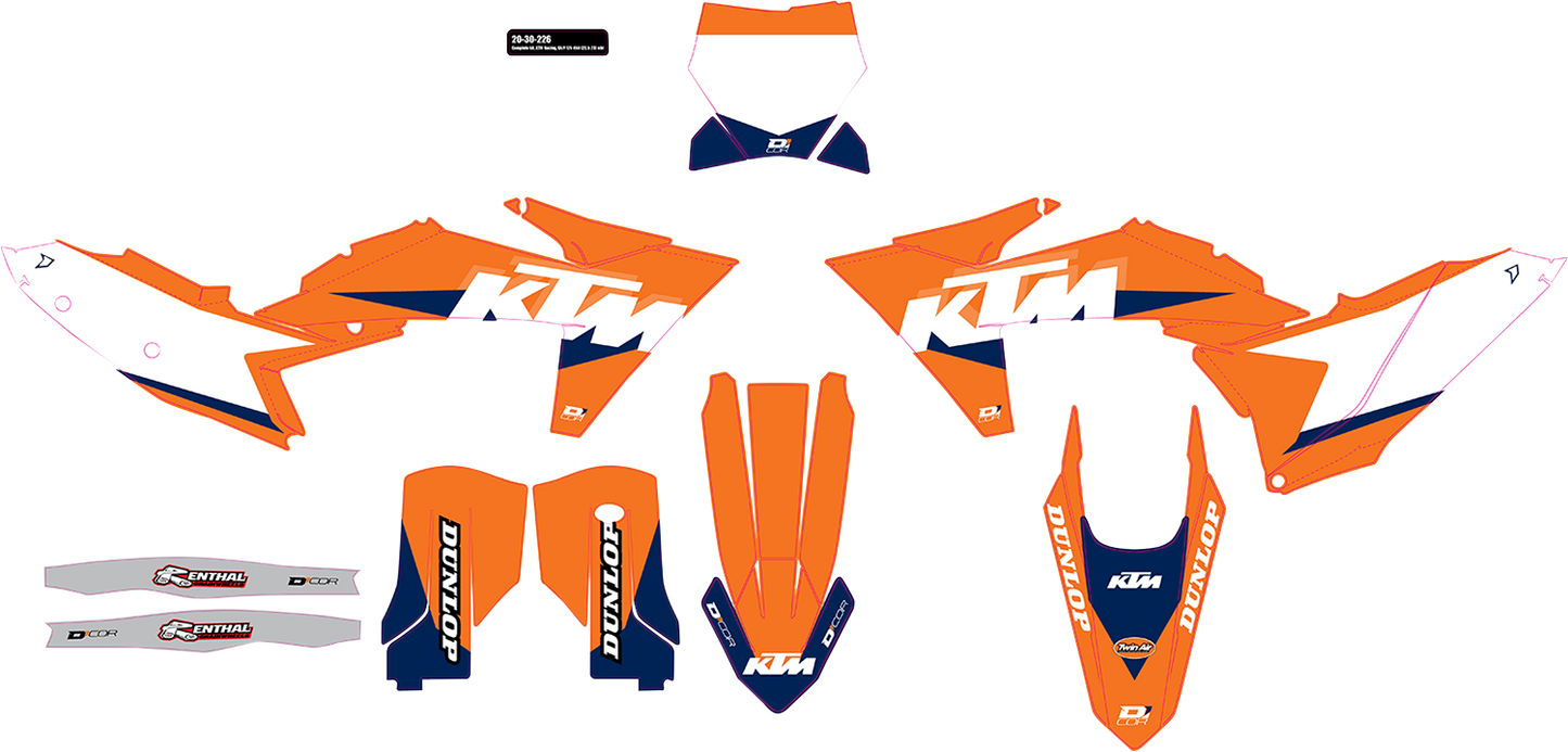 D'COR VISUALS Graphic Kit - KTM Racing - KTM '23-'24 20-30-226