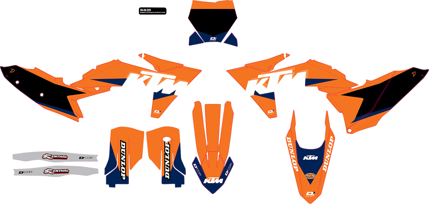 D'COR VISUALS Graphic Kit - KTM Racing - KTM '23-'24 20-30-225