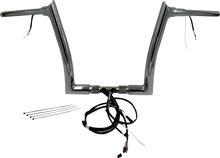 FAT BAGGERS INC. EZ Install Wired 1-1/2" Pointed Top Handlebar Kit - 12" - Chrome 802312
