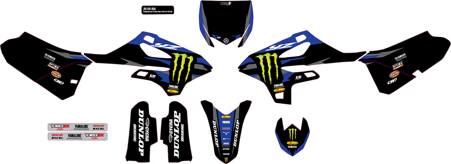 D'COR VISUALS Graphic Kit - '23 Monster Energy Star - YZ 85 20-50-154