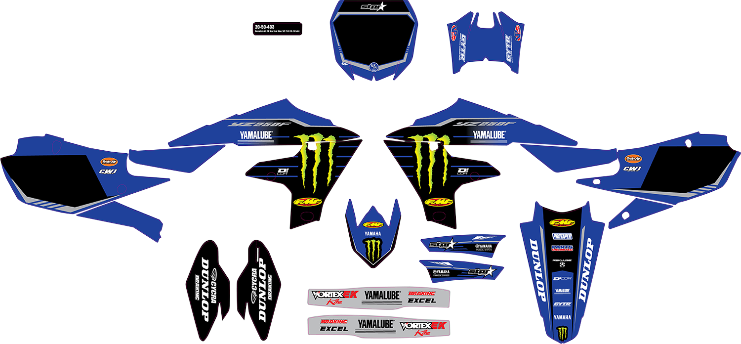 D'COR VISUALS Graphic Kit - '22- '23 Monster Energy Star - 20-50-403