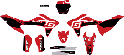 D'COR VISUALS Graphic Kit - White - GasGas Racing - Gas Gas 20-65-202
