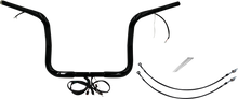 FAT BAGGERS INC. EZ Install Wired 1-1/4" Round Top Handlebar Kit - 12" - Black 902512-B