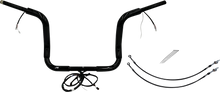 FAT BAGGERS INC. EZ Install Wired 1-1/2" Round Top Handlebar Kit - 12" - Black 801512-B
