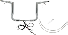 FAT BAGGERS INC. EZ Install Wired 1-1/2" Flat Top Handlebar Kit - 12" - Chrome 601212