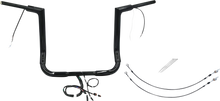 FAT BAGGERS INC. EZ Install Wired 1-1/2" Flat Top Handlebar Kit - 14" - Black 601214-B