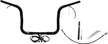 FAT BAGGERS INC. EZ Install Wired 1-1/4" Round Top Handlebar Kit - 12" - Black 912512-B