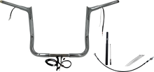 FAT BAGGERS INC. EZ Install Wired 1-1/4" Pointed Top Handlebar Kit - 14" - Chrome 912014