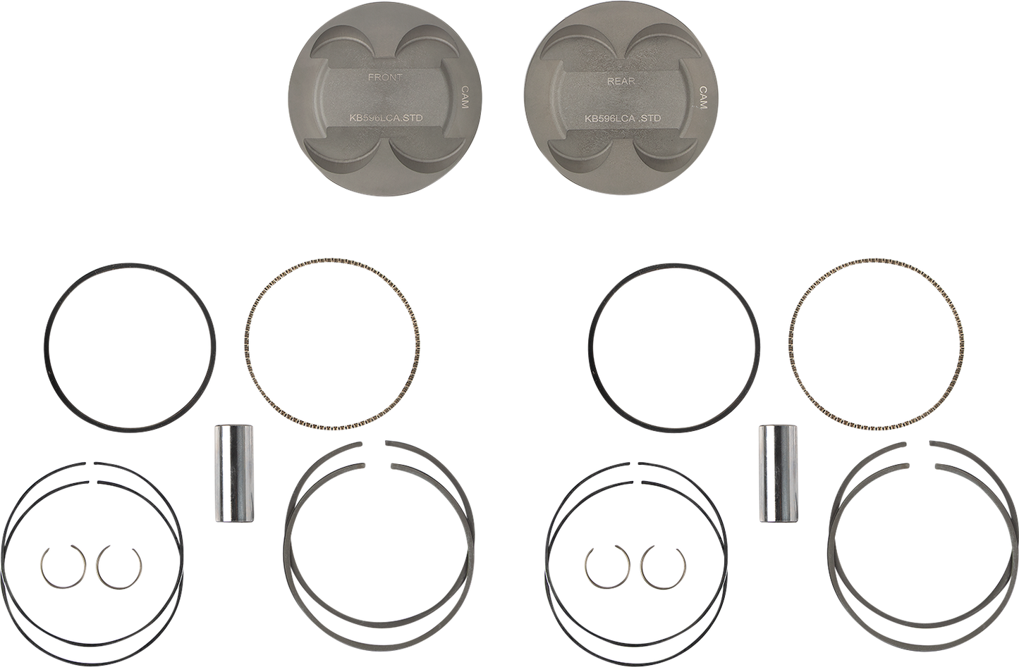 KB PERFORMANCE Piston Kit - 4.250" Standard - 11.7:1 CR - 128" Big Bore - 114"/117" M8 KB596LCA.STD