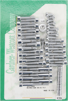 GARDNER-WESTCOTT Bolt Kit - Side Cover - Socket-Head - Chrome P-10-17-01