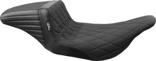 LE PERA Kickflip Seat - Double Diamond - Black - FL '97-'07 LH-597DD