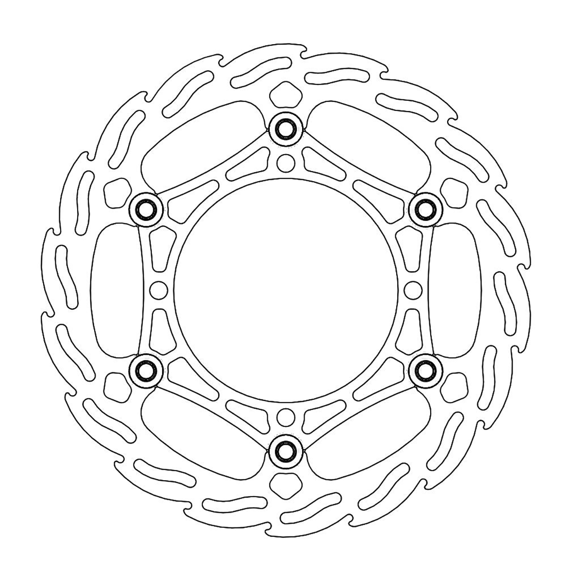 MOTO-MASTER Brake Rotor - Front - Flame 111036-PU