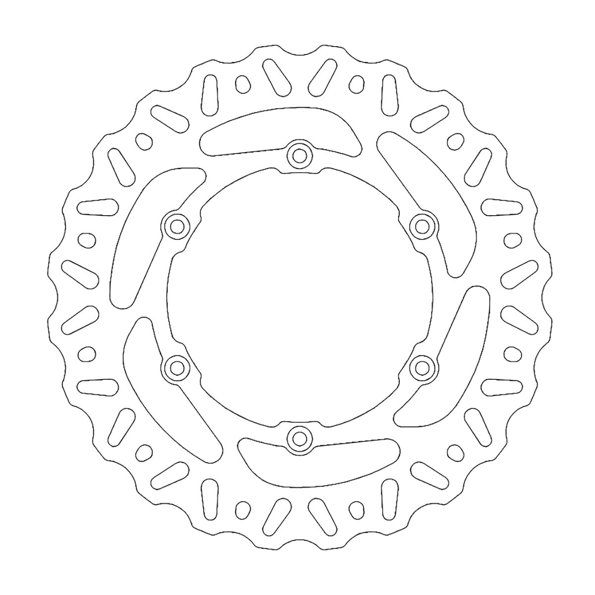 MOTO-MASTER Brake Rotor - Rear - Nitro 110376-PU