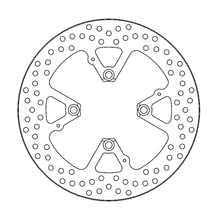MOTO-MASTER Brake Rotor - Rear - Flame 110382-PU