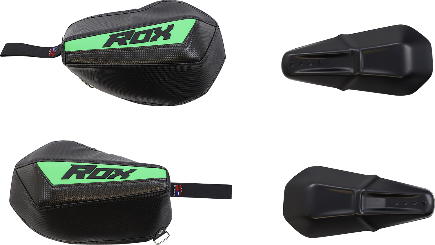 ROX SPEED FX Generation 3 Flex-Tec Handguards - Green FT3-HG-G