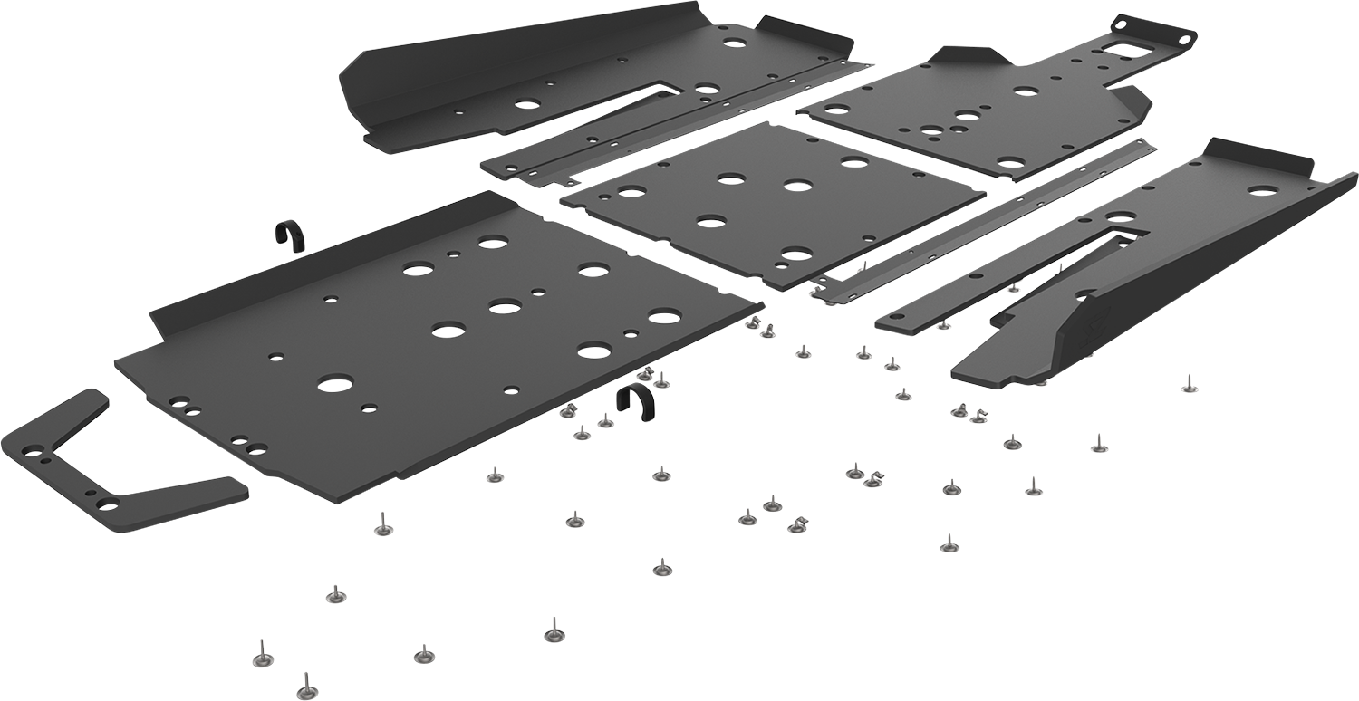SEIZMIK Skid Plate - 2 Seat - Pkg. 2 of 2 - Polaris - RZR - Pro 76-10167KIT2