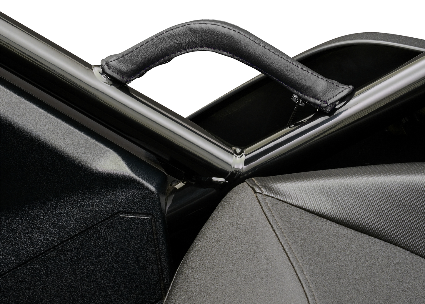 SHOW CHROME Grab Handle Cover - Black Stitch H44-2BK