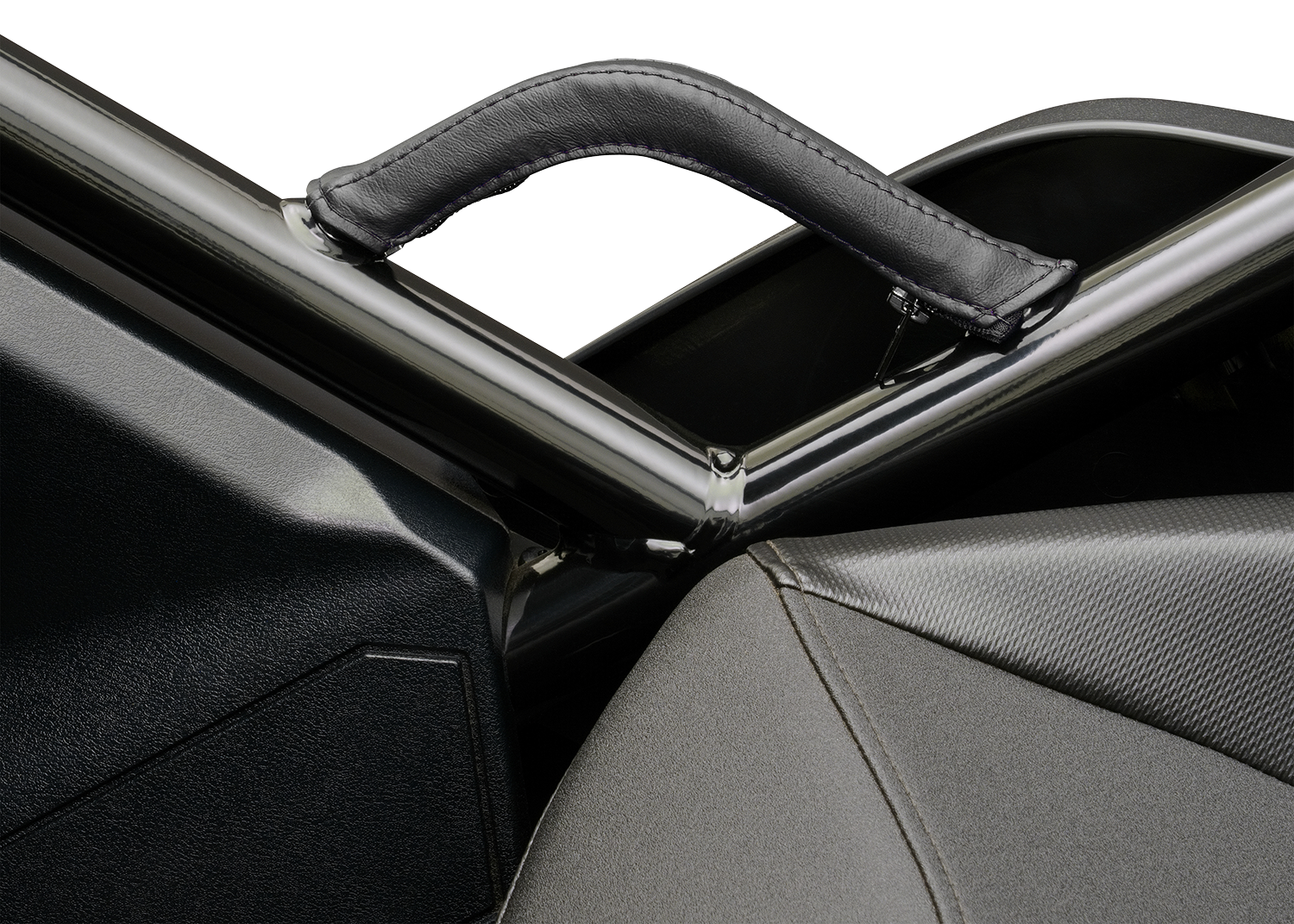 SHOW CHROME Grab Handle Cover - Black Stitch H44-2BK