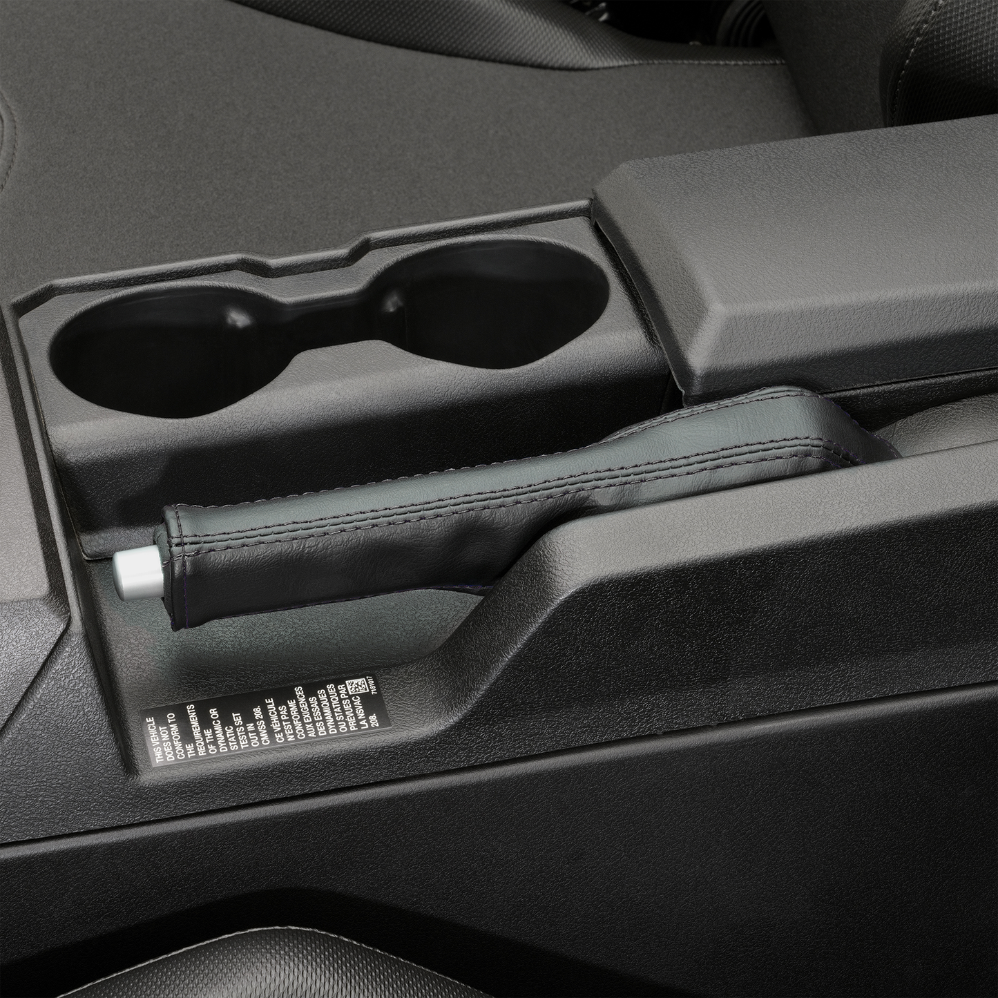 SHOW CHROME Kaliber E-Brake Handle Cover - Slingshot - Black Stitch H44-6BK