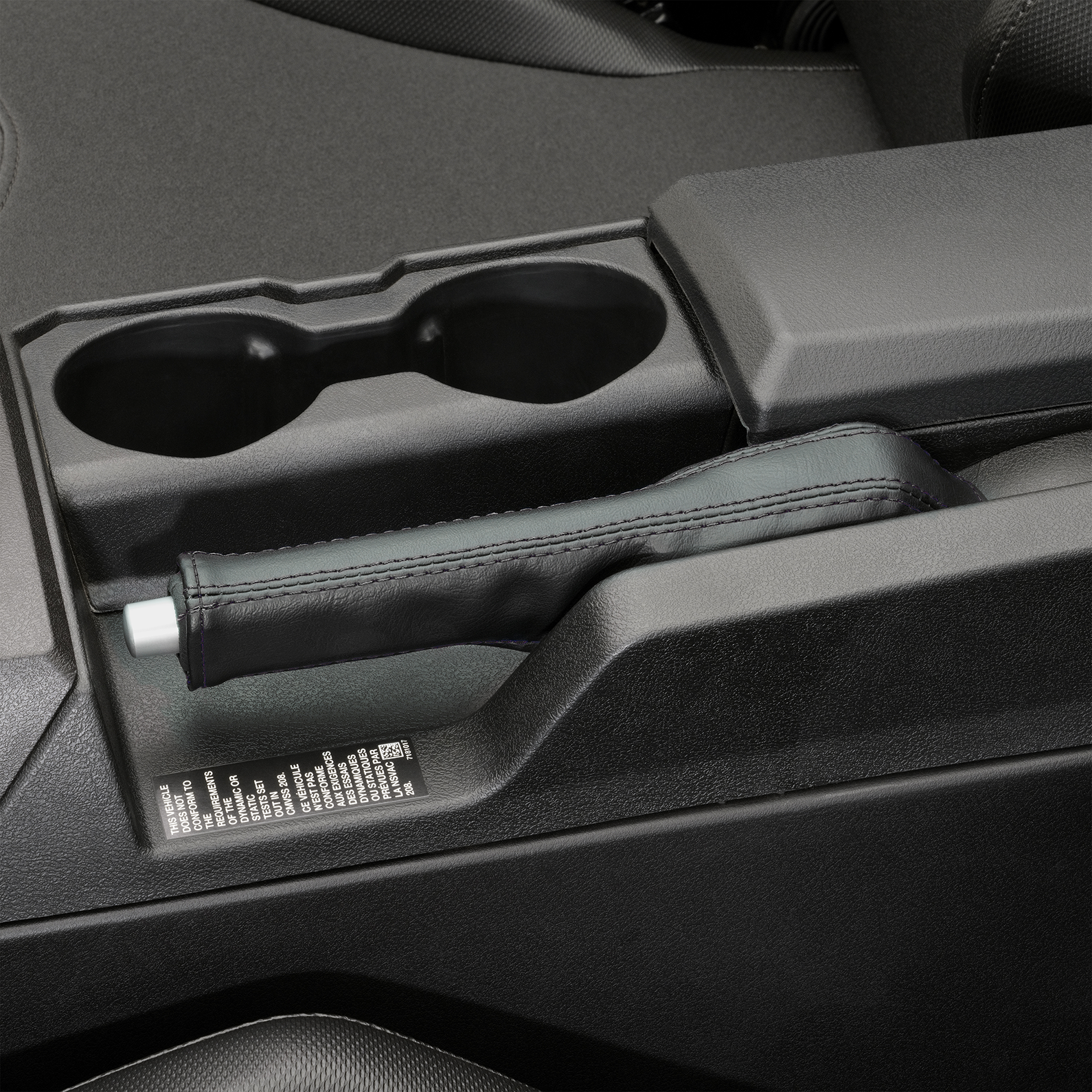 SHOW CHROME Kaliber E-Brake Handle Cover - Slingshot - Black Stitch H44-6BK