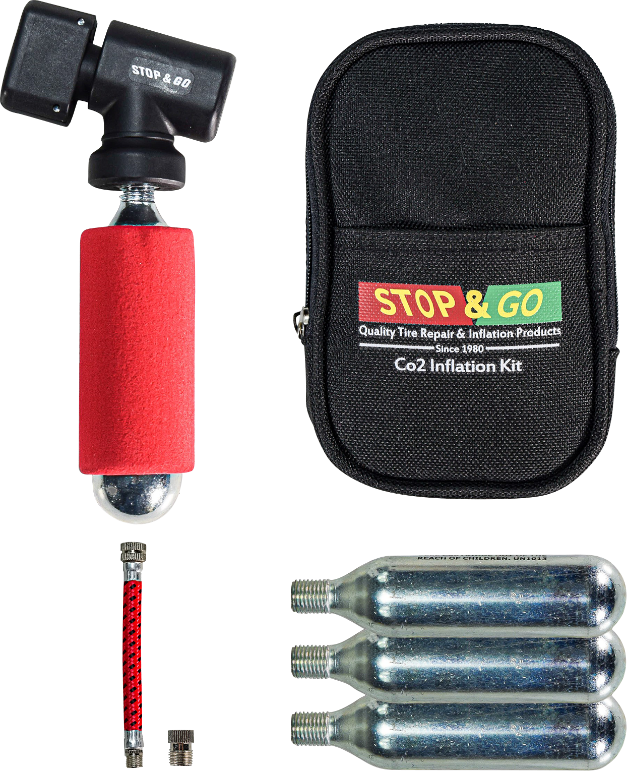 STOP & GO INTERNATIONAL Inflation Kit with Tire Hose - C02 1090A