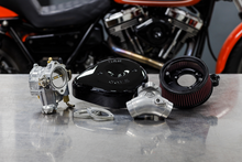 S&S CYCLE Super E Carburetor with Stealth Air Cleaner Kit - Gloss Black - Evolution Big Twin 110-0146