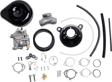 S&S CYCLE Super G Carburetor with Stealth Air Cleaner Kit - Gloss Black - Evolution Big Twin 110-0148