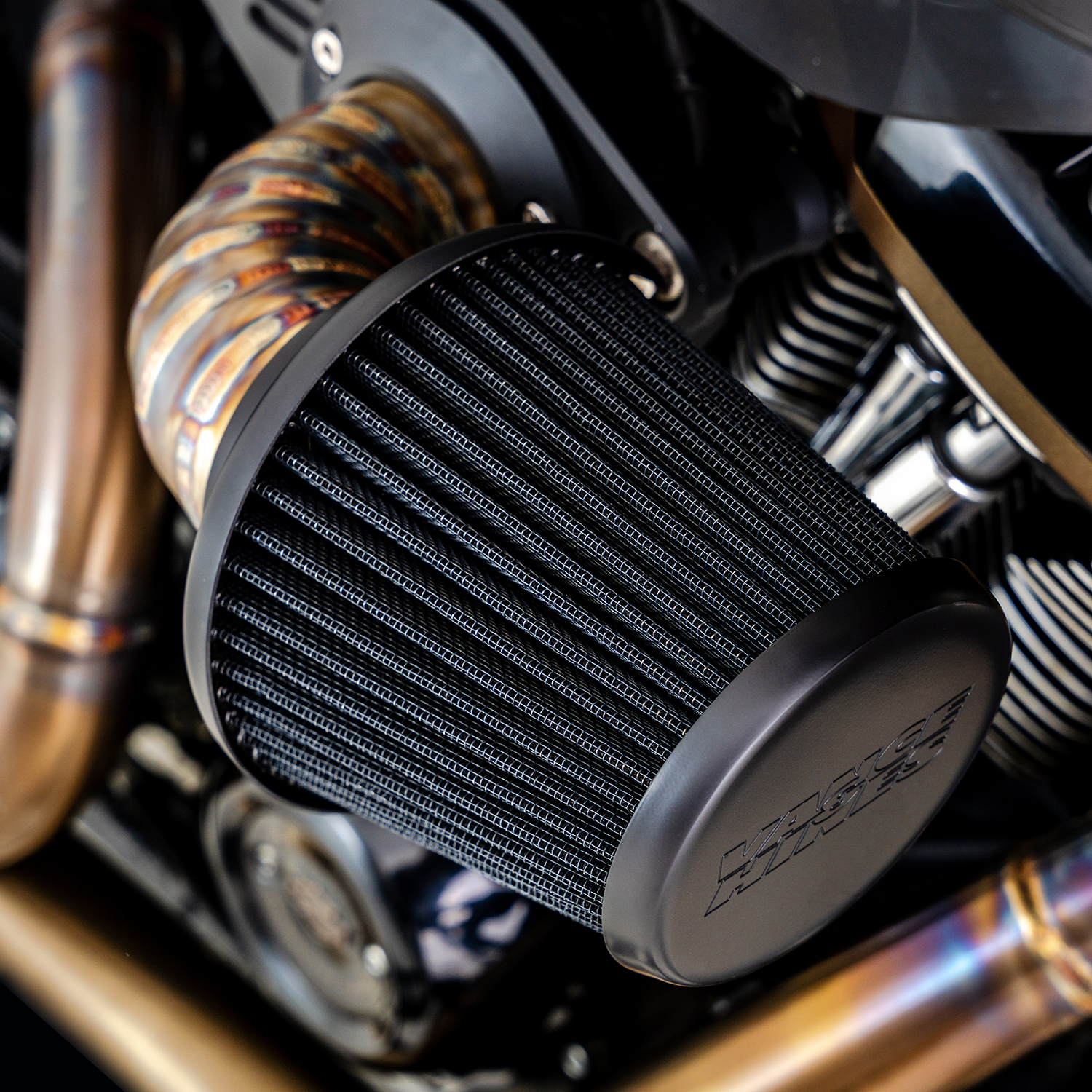VANCE & HINES VO2 Falcon Air Intake Kit - Stainless Steel 71049