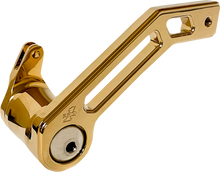 PRO-ONE PERF.MFG. Touring T-Rex Shorty Brake Arm - Gold - '08 -'13 FL 500772TIN