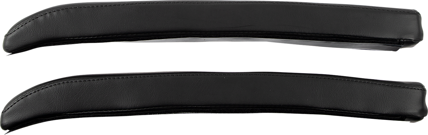 SHOW CHROME Kaliber Armrest Pads - Black w/ Black Stitching - Slingshot '15-'22 H44-1BK
