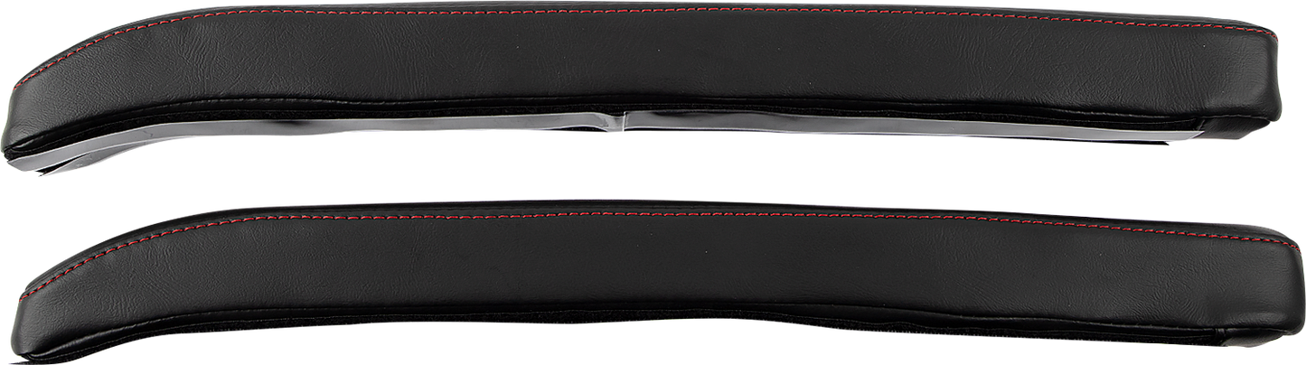 SHOW CHROME Kaliber Armrest Pads - Black w/ Red Stitching - Slingshot '15-'22 H44-1RED