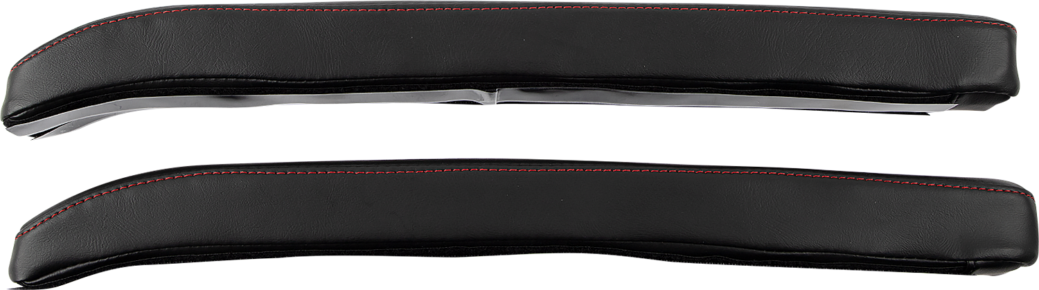 SHOW CHROME Kaliber Armrest Pads - Black w/ Red Stitching - Slingshot '15-'22 H44-1RED
