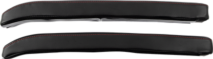 SHOW CHROME Kaliber Armrest Pads - Black w/ Red Stitching - Slingshot '15-'22 H44-1RED
