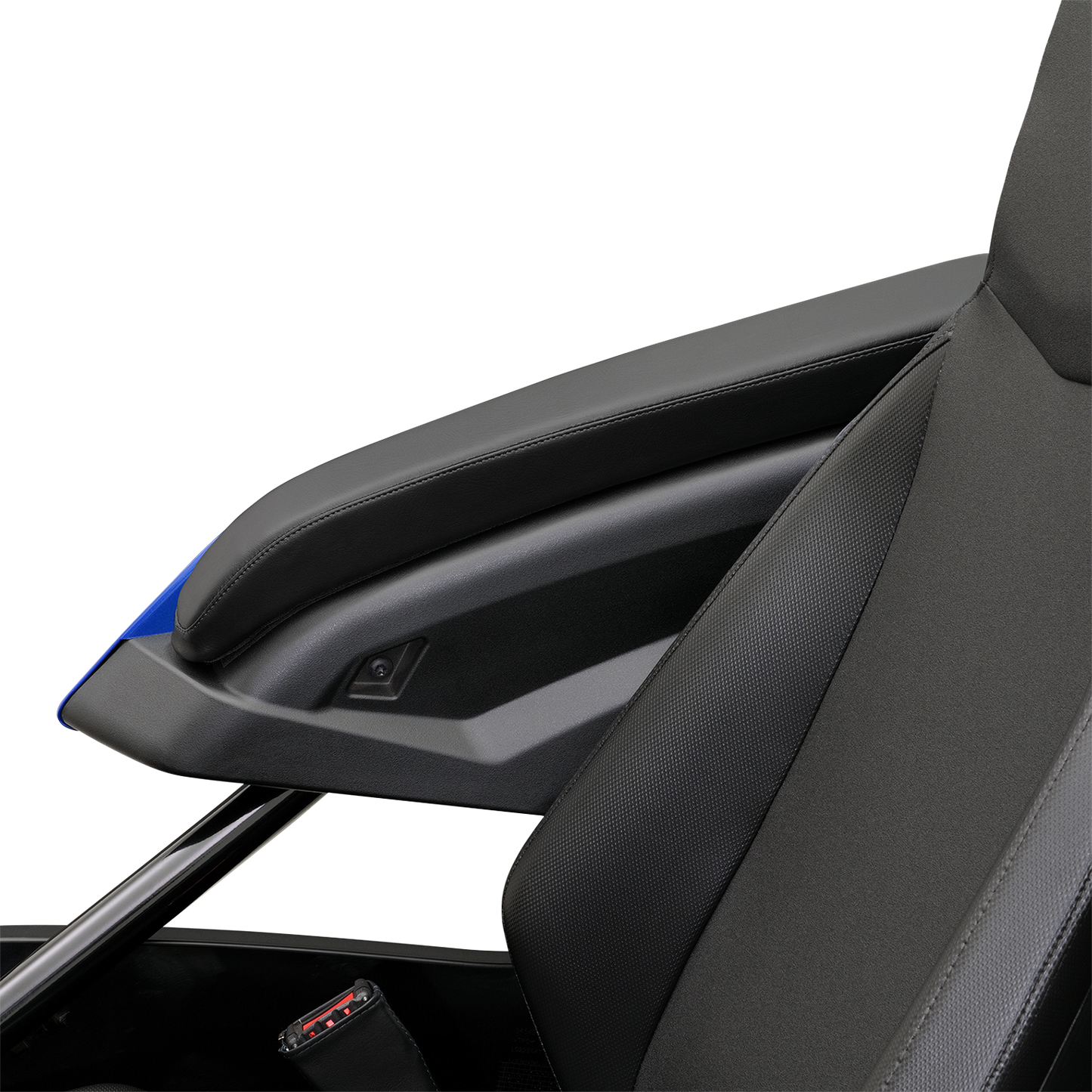 SHOW CHROME Kaliber Armrest Pads - Black w/ Black Stitching - Slingshot '15-'22 H44-1BK
