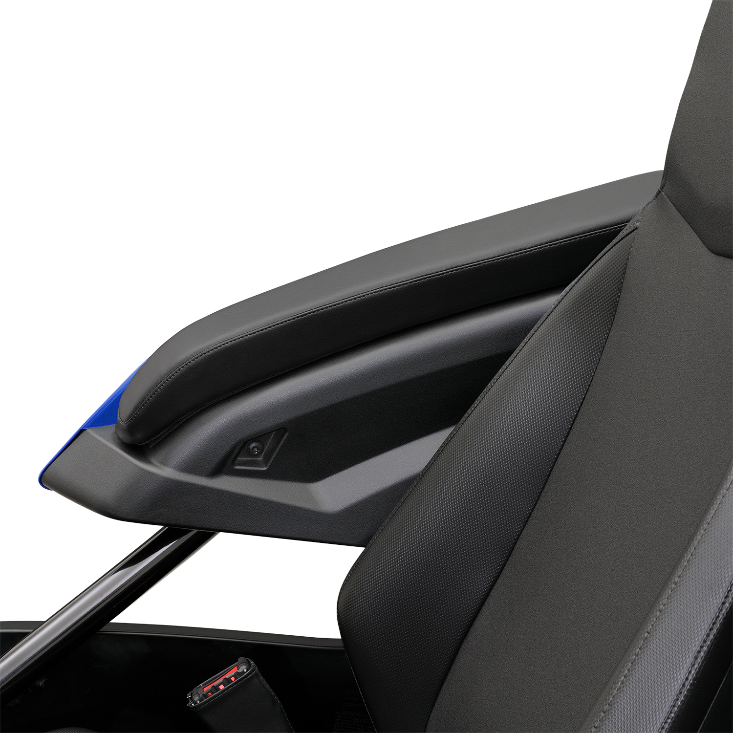 SHOW CHROME Kaliber Armrest Pads - Black w/ Black Stitching - Slingshot '15-'22 H44-1BK