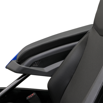 SHOW CHROME Kaliber Armrest Pads - Black w/ Black Stitching - Slingshot '15-'22 H44-1BK