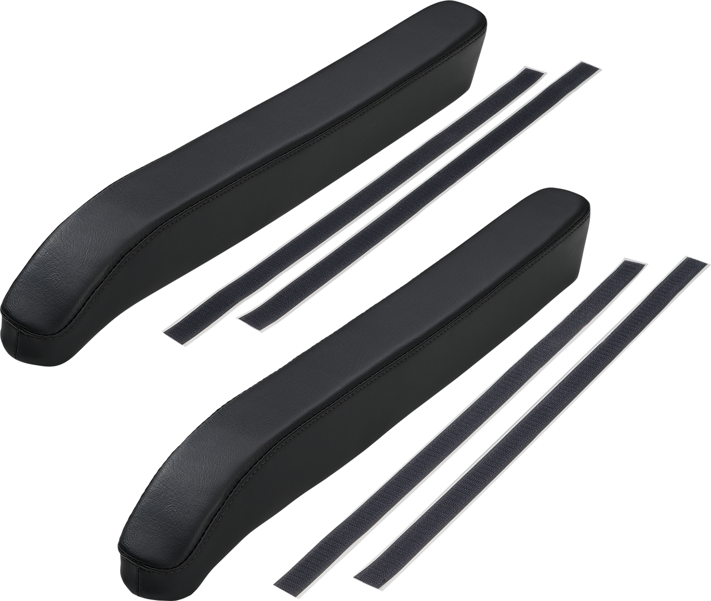 SHOW CHROME Kaliber Armrest Pads - Black w/ Black Stitching - Slingshot '15-'22 H44-1BK