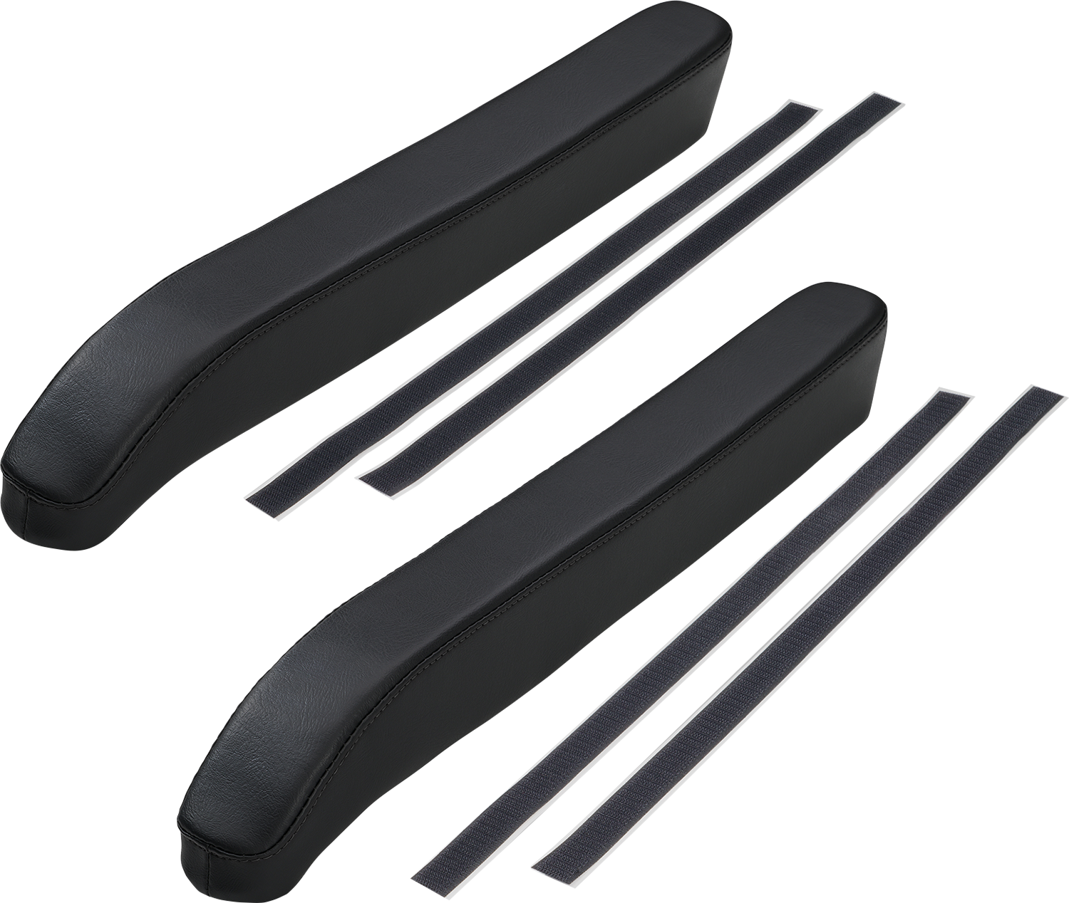 SHOW CHROME Kaliber Armrest Pads - Black w/ Black Stitching - Slingshot '15-'22 H44-1BK