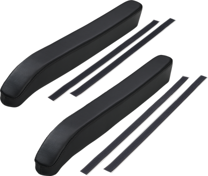 SHOW CHROME Kaliber Armrest Pads - Black w/ Black Stitching - Slingshot '15-'22 H44-1BK
