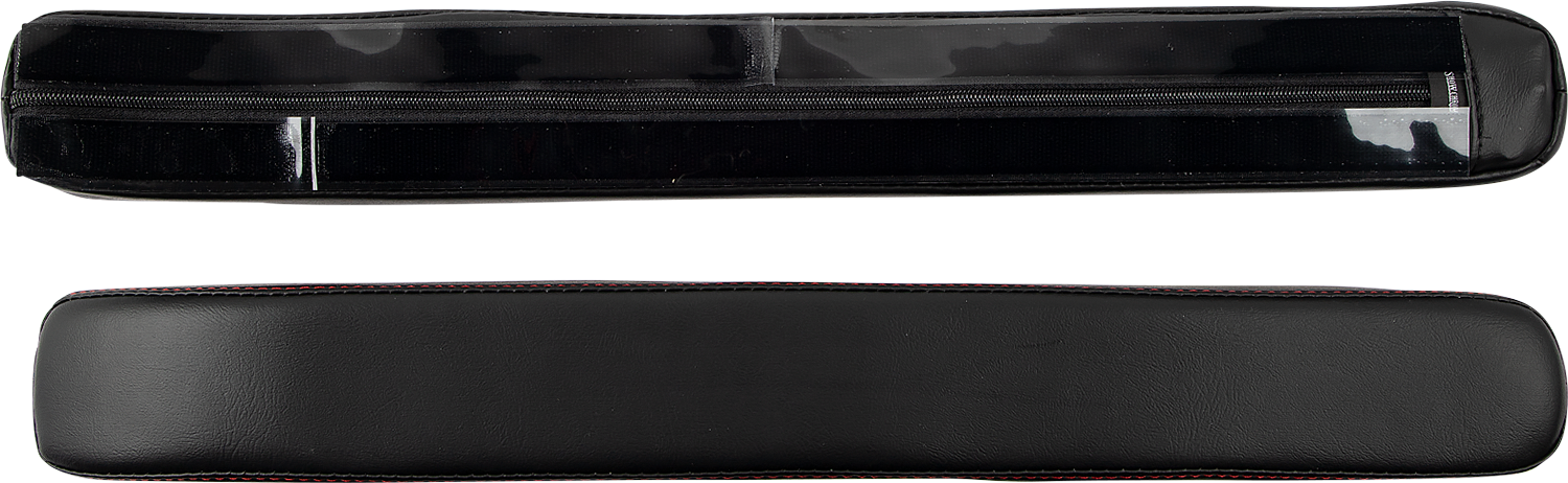 SHOW CHROME Kaliber Armrest Pads - Black w/ Red Stitching - Slingshot '15-'22 H44-1RED