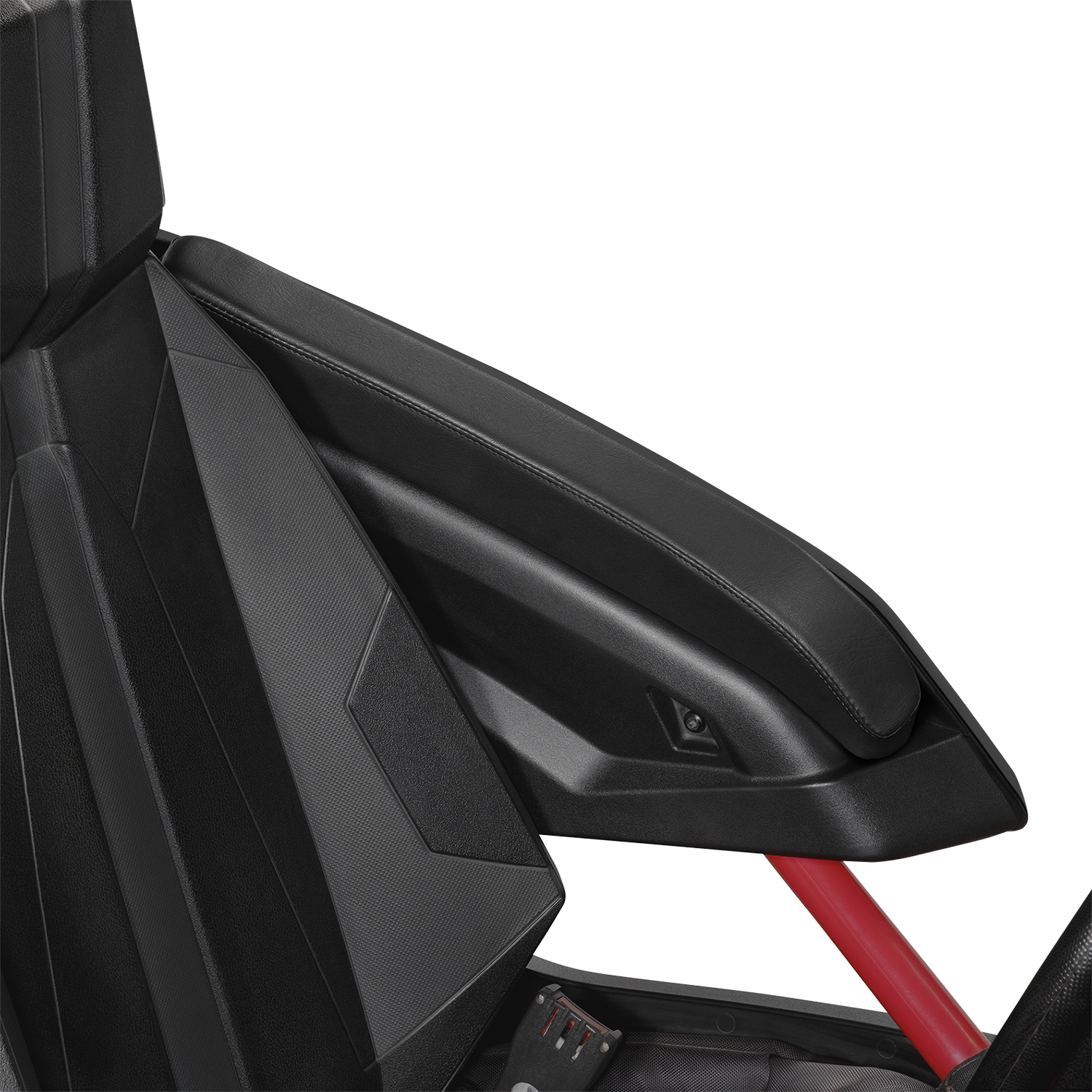 SHOW CHROME Kaliber Armrest Pads - Black w/ Black Stitching - Slingshot '15-'22 H44-1BK