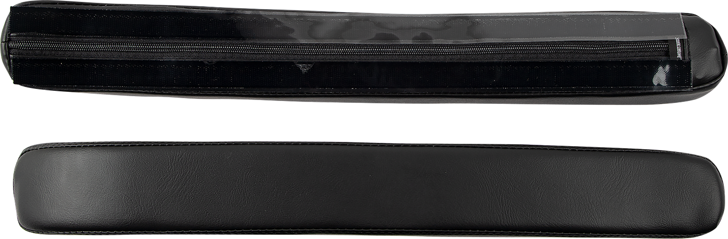 SHOW CHROME Kaliber Armrest Pads - Black w/ Black Stitching - Slingshot '15-'22 H44-1BK