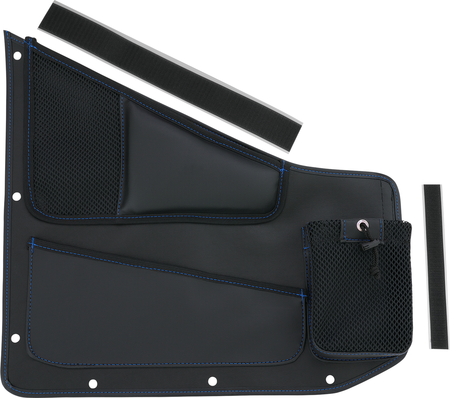 SHOW CHROME Kaliber Organizer - Driver - Black w/ Blue Stitching H44-7DBLU